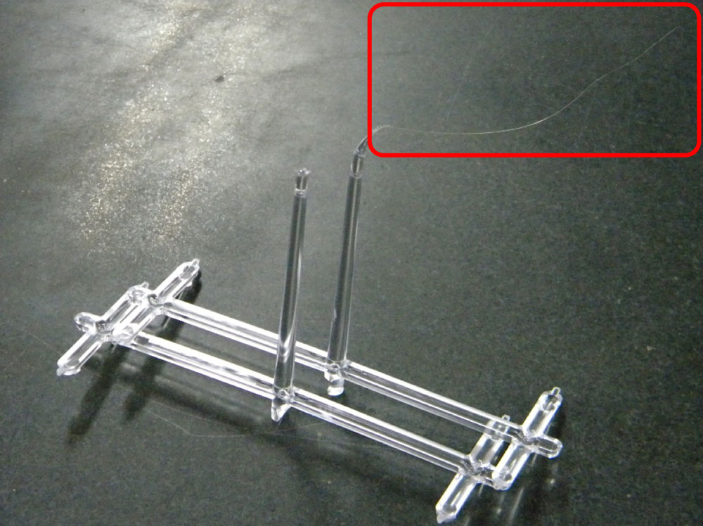 Stringing in resin molding 02